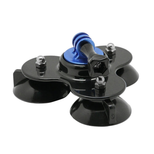 Triangle Direction Suction Cup Mount with Tripod Mount + Handle Screw for GoPro, Insta360, DJI and Other Action Cameras(Dark Blue) - HoMEdemic™ 