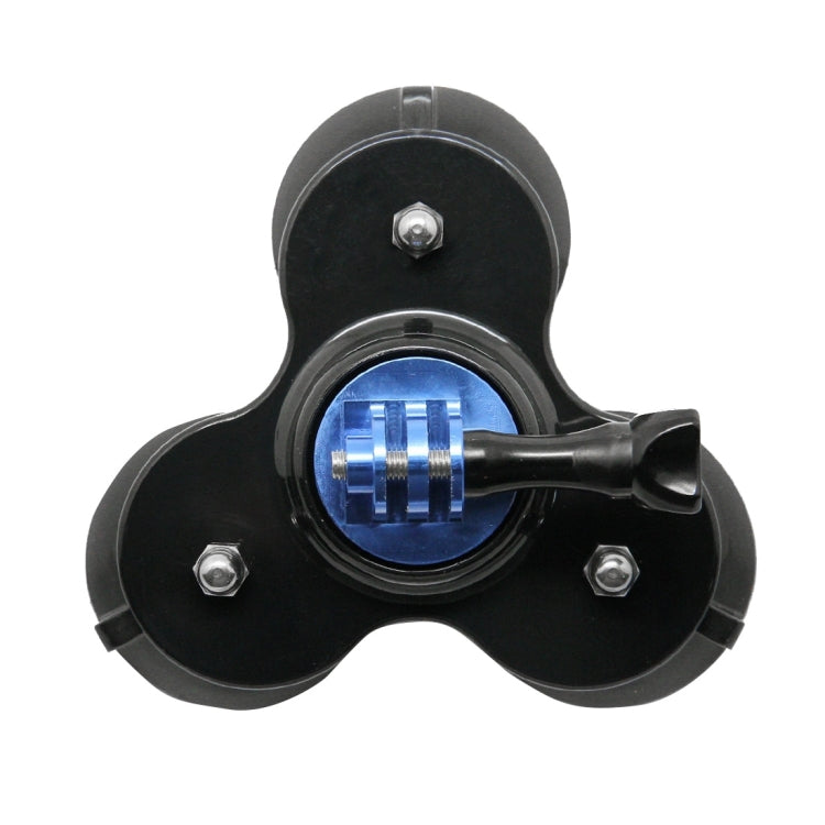 Triangle Direction Suction Cup Mount with Tripod Mount + Handle Screw for GoPro, Insta360, DJI and Other Action Cameras(Dark Blue) - HoMEdemic™ 