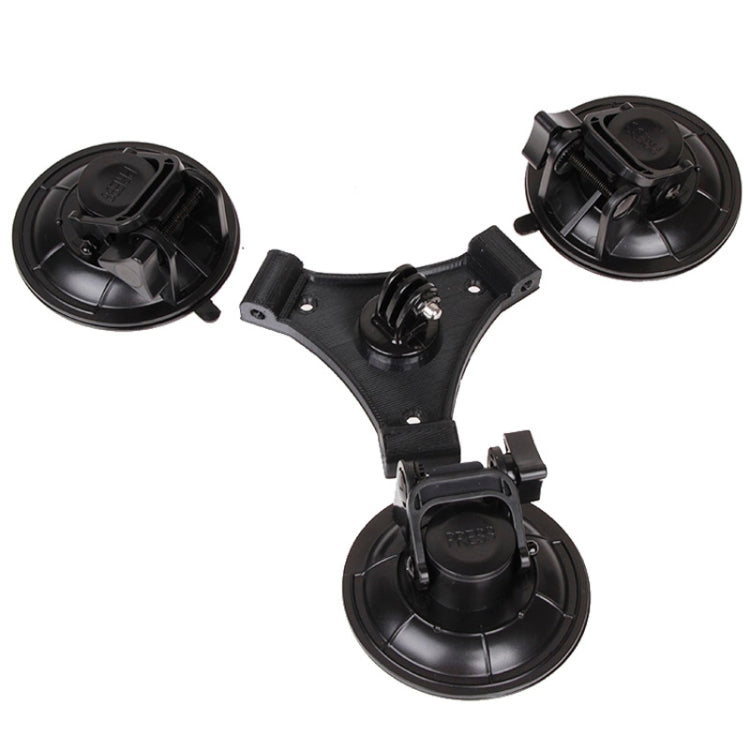 XM70-B Triangle Direction Suction Cup Mount with Hexagonal Screwdriver for GoPro, Insta360, DJI and Other Action Cameras(Black) - HoMEdemic™ 