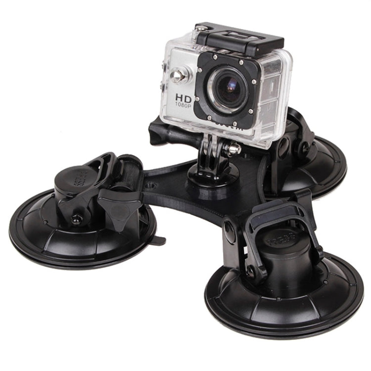 XM70-B Triangle Direction Suction Cup Mount with Hexagonal Screwdriver for GoPro, Insta360, DJI and Other Action Cameras(Black) - HoMEdemic™ 