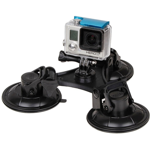 XM70-B Triangle Direction Suction Cup Mount with Hexagonal Screwdriver for GoPro Hero12 Black / Hero11 /10 /9 /8 /7 /6 /5, Insta360 Ace / Ace Pro, DJI Osmo Action 4 and Other Action Cameras - HoMEdemic™ 