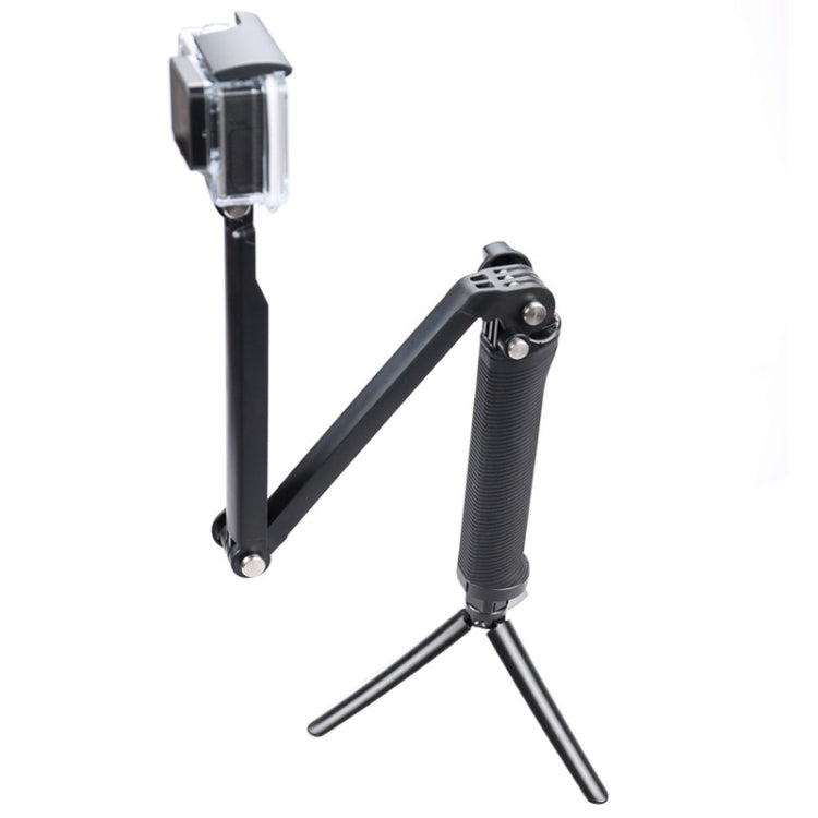3-Way Multi Function Extendable Monopod Tripod Folding Rotating Arm Camera Handle for GoPro, Insta360, DJI and Other Action Cameras - HoMEdemic™ 