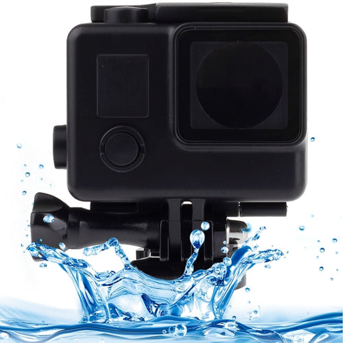 Black Edition Waterproof Housing Protective Case with Buckle Basic Mount for GoPro HERO4 /3+,  Waterproof Depth: 10m(Black) - HoMEdemic™ 