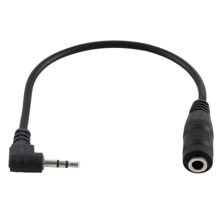 2.5mm Male Elbow to 3.5mm Female Audio Stereo Converter Adapter Cable, 2.5 Male to 3.5 Female(Black) - HoMEdemic™ 