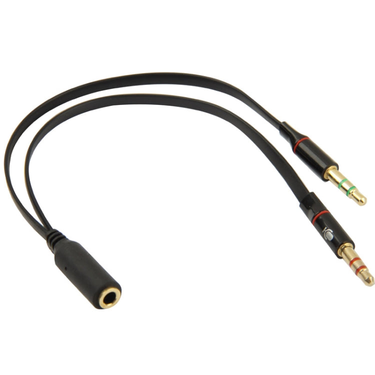 3.5mm jack Male to 3.5mm Female Audio Cable Adapter, Total Length: 13cm, Black - HoMEdemic™ 
