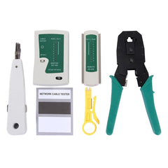 5 in 1 RJ45 Crimping Crimper Stripper Punch Down RJ11 Cat5 Cat6 Wire Line Detector Ethernet Network Cable Tester Tools Kits, 5 in 1 - HoMEdemic™ 