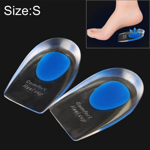 Women Silicone Gel Comfort Heel Cups Pads Half Pads, Size: S - HoMEdemic™ 