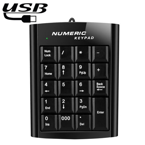 Mini USB Numeric keyboard with 19 keys - HoMEdemic™ 