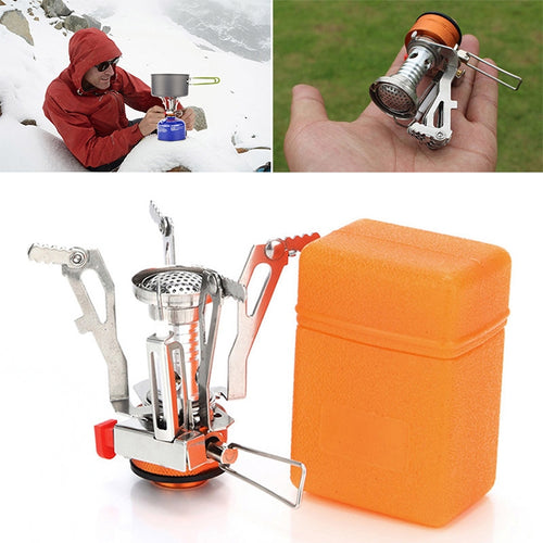 Outdoor Portable Ultra Mini Stainless Steel Gas Stove - HoMEdemic™ 