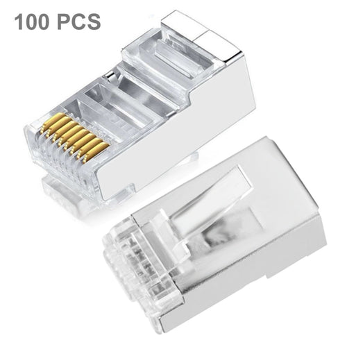 High Quality RJ45 Shielded Plug Cat5 8P8C Lan Connector Network (100 pcs in one packaging , the price is for 100 pcs) - HoMEdemic™ 