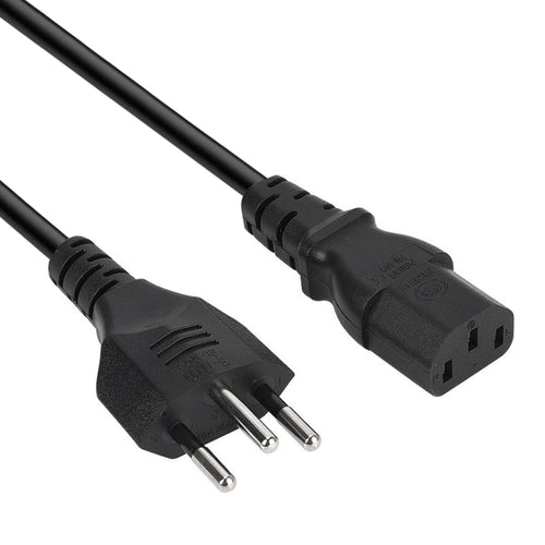 3 Prong Style Brazil AC Power Cord, Length: 1.2m ( OD5.5 ) - HoMEdemic™ 