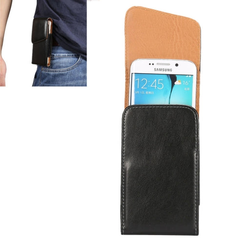 For iPhone X  & Galaxy S7 / S6 / G920 & S5 / G900 & S4 / i9500 & Grand DUOS / I9082 5.2 Inch Universal Lambskin Texture Vertical Flip Leather Case / Waist Bag with Rotatable Back Splint - HoMEdemic™ 