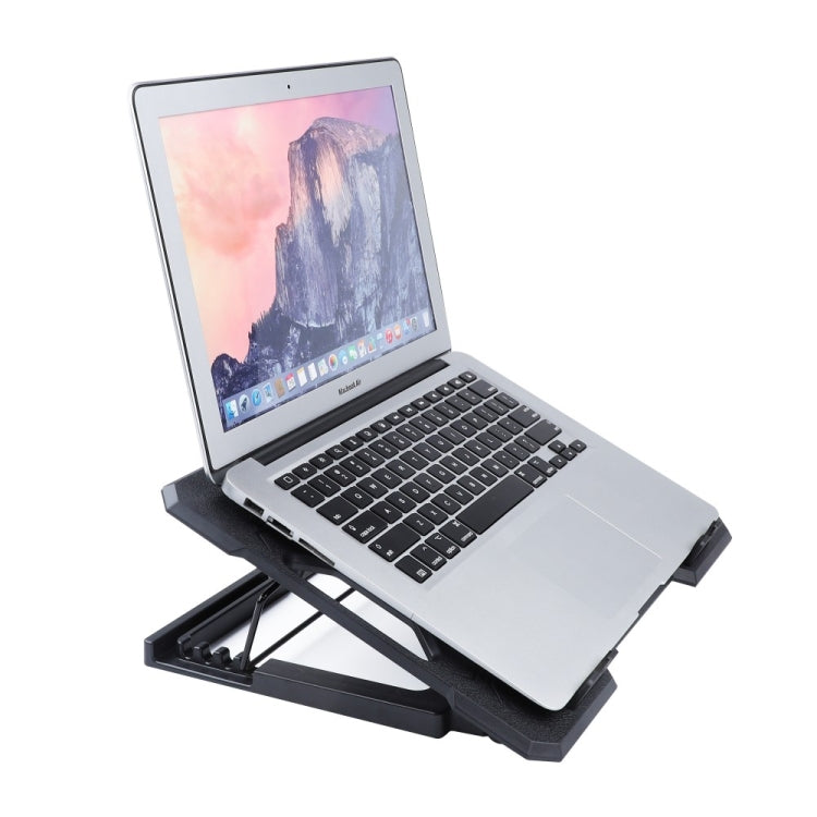 S100 One Fan Adjustable Height Dual USB Ports Laptop Cooling Pad - HoMEdemic™ 