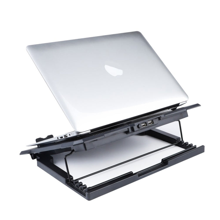 S100 One Fan Adjustable Height Dual USB Ports Laptop Cooling Pad - HoMEdemic™ 