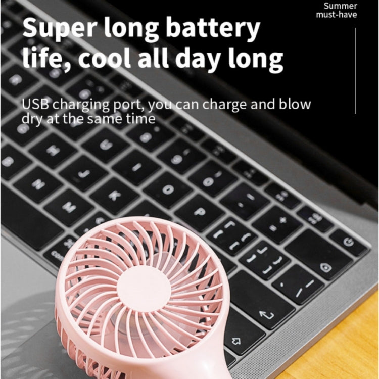 S13 Portable Summer Cooling Fan Hanging Buckle Mini 3 Wind Speed Handheld Fan(Pink) - HoMEdemic™ 