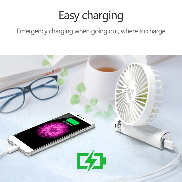 S2 Portable Foldable Handheld Electric Fan, with 3 Speed Control & Night Light - HoMEdemic™ 