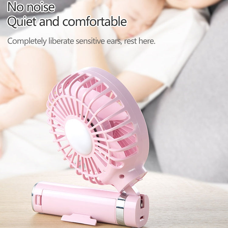 S2 Portable Foldable Handheld Electric Fan, with 3 Speed Control & Night Light - HoMEdemic™ 