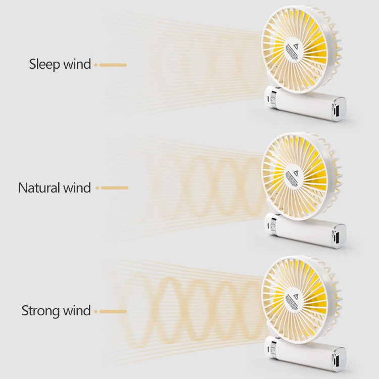 S2 Portable Foldable Handheld Electric Fan, with 3 Speed Control & Night Light - HoMEdemic™ 