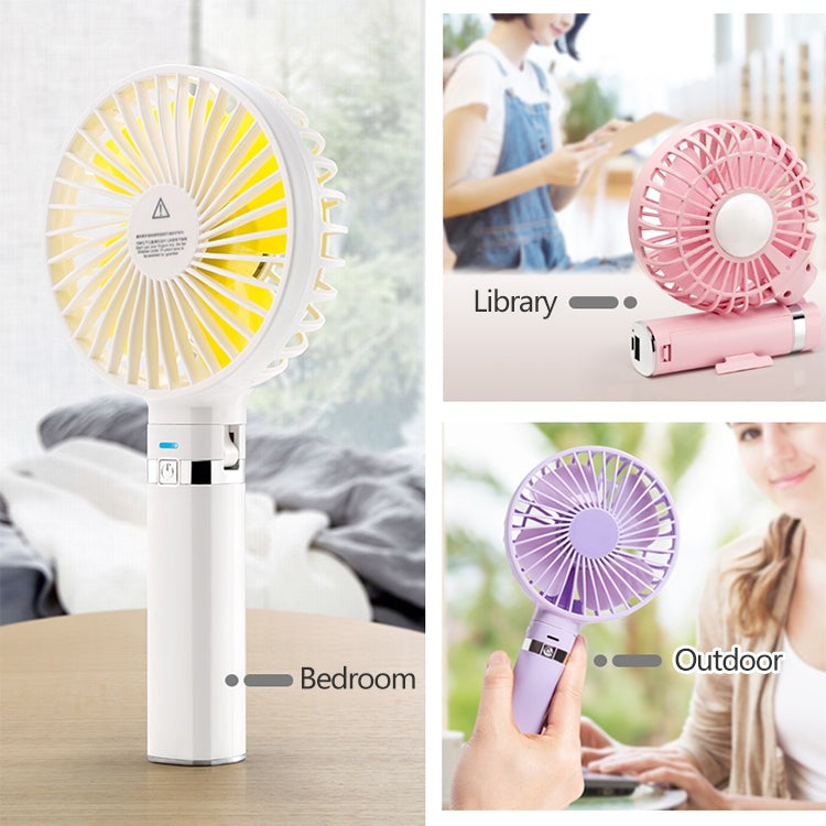 S2 Portable Foldable Handheld Electric Fan, with 3 Speed Control & Night Light - HoMEdemic™ 