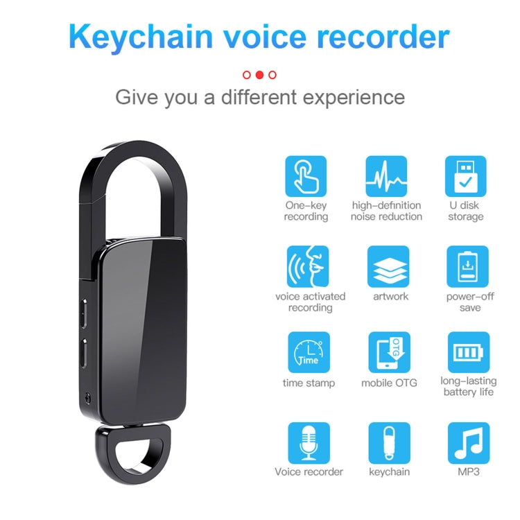 S20 32GB Keychain HD Noise Reduction Portable Recording Pen - HoMEdemic™ 