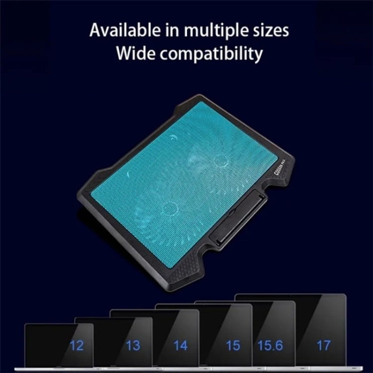 S200 Dual Silent Cooling Fan Portable Slim Notebook Cooling Pad for Laptop(Blue) - HoMEdemic™ 