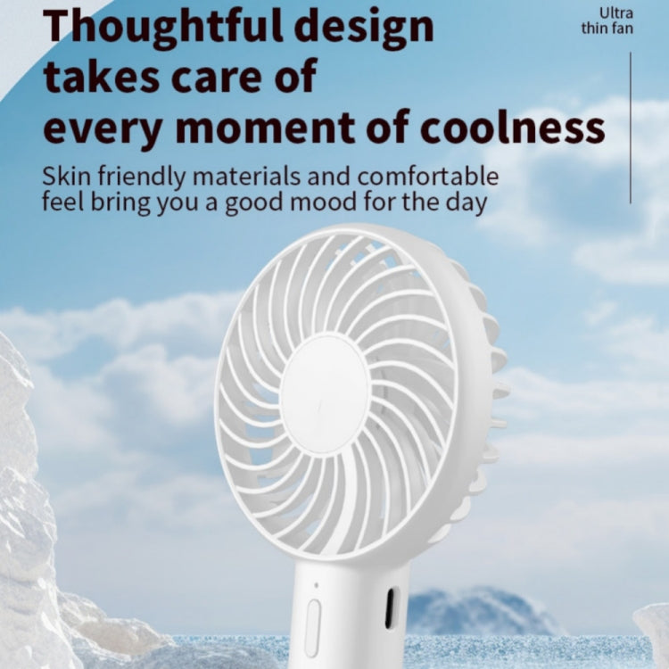 S3 3 Speed Low Noise Hanging Hole Desk Fan Portable Rechargeable Handheld Cooling Fan(White) - HoMEdemic™ 