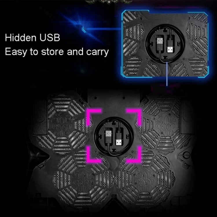 S400 Four Cooling Fans Foldable Adjustable Gaming Laptop Desktop Holder - HoMEdemic™ 