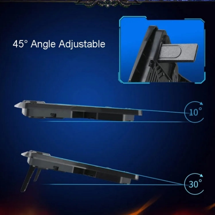 S400 Four Cooling Fans Foldable Adjustable Gaming Laptop Desktop Holder - HoMEdemic™ 