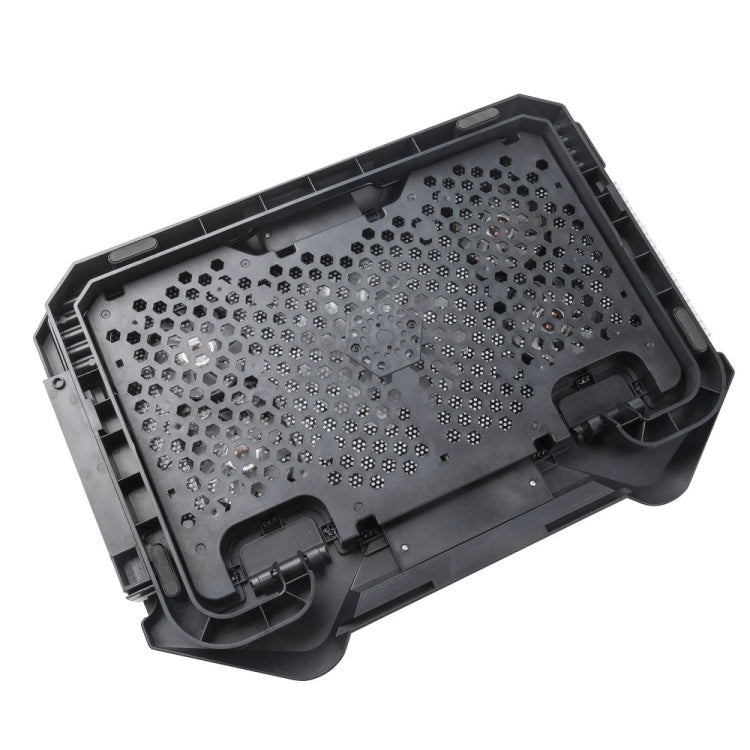 S500 Adjustable Height 5 Quiet Fans RGB Gaming Laptop Cooling Pad with Phone Holder - HoMEdemic™ 