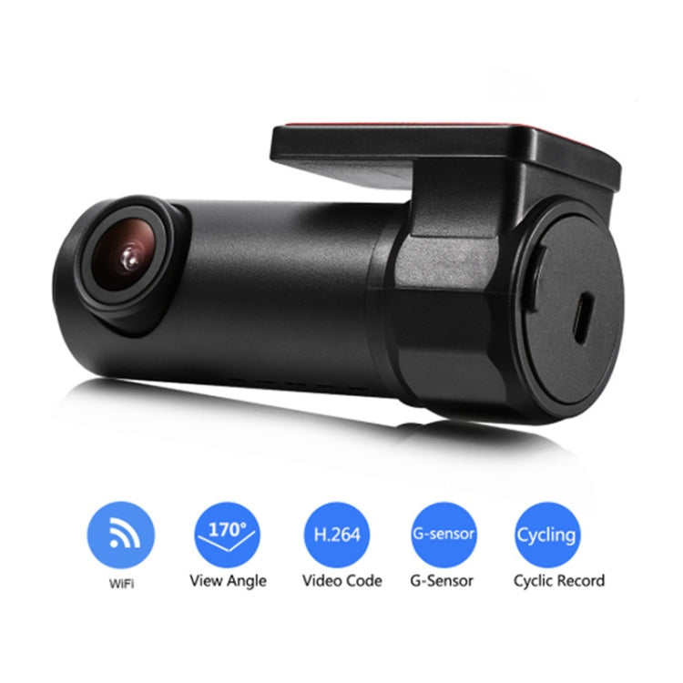 S600 1080P Wifi Dash Cam 170 Degree Wide Angle Lens Hidden Car Driving Recorder(Black) - HoMEdemic™ 