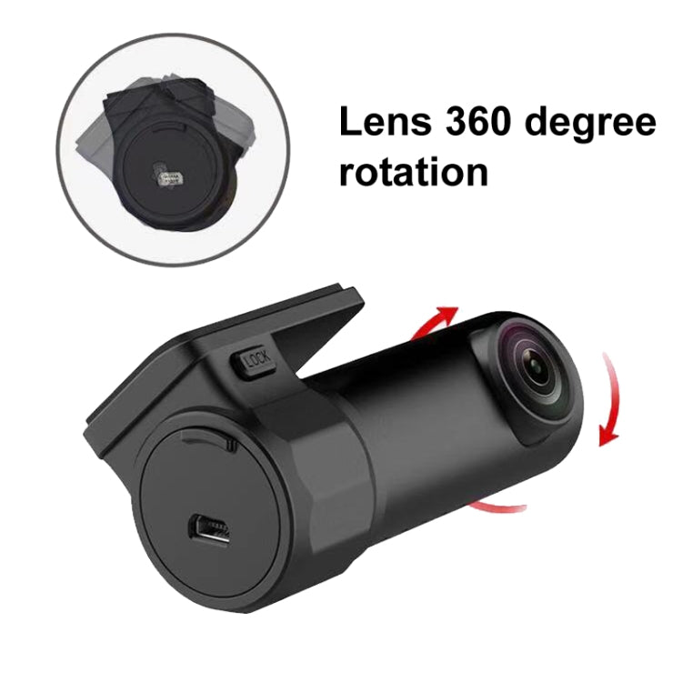 S600 1080P Wifi Dash Cam 170 Degree Wide Angle Lens Hidden Car Driving Recorder(Black) - HoMEdemic™ 