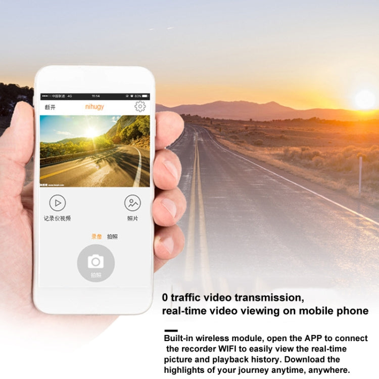 S600 1080P Wifi Dash Cam 170 Degree Wide Angle Lens Hidden Car Driving Recorder(Black) - HoMEdemic™ 