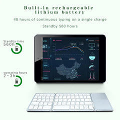 Ergonomic Foldable Bluetooth Keyboard with Integrated Touchpad - HoMEdemic™ 
