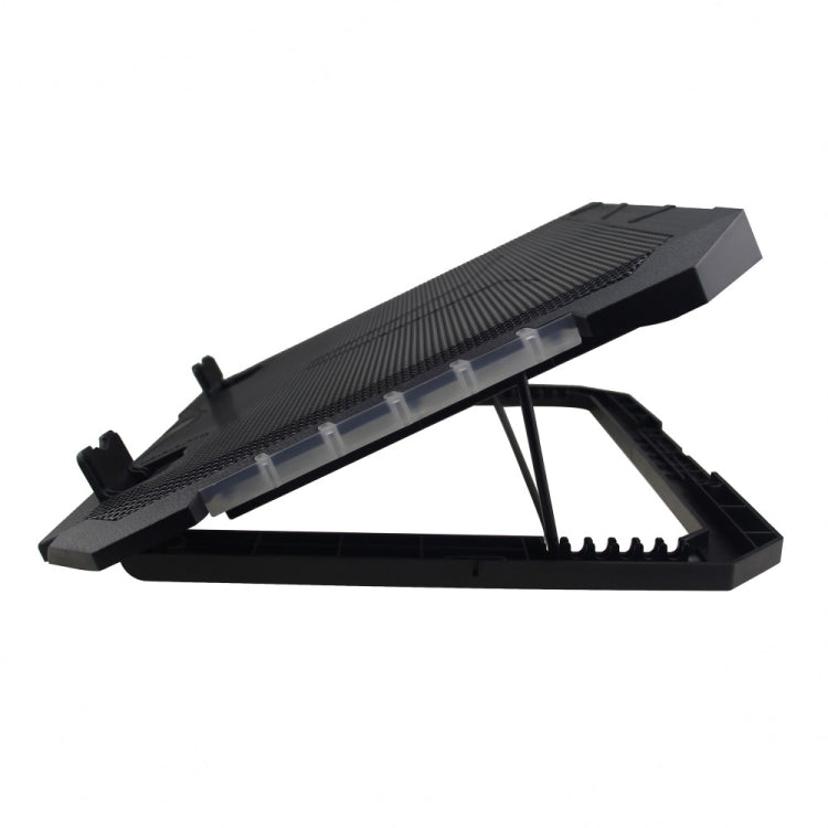 S900 Dual USB Ports Adjustable Height RGB Laptop Cooling Pad Stand - HoMEdemic™ 