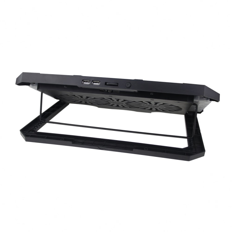 S900 Dual USB Ports Adjustable Height RGB Laptop Cooling Pad Stand - HoMEdemic™ 