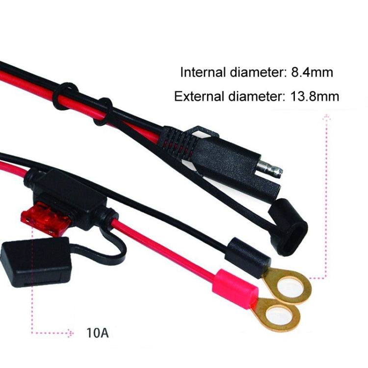SAE To O-Type Ring Connector Quick Disconnect SAE Car Storage Battery Extension Cable - HoMEdemic™ 