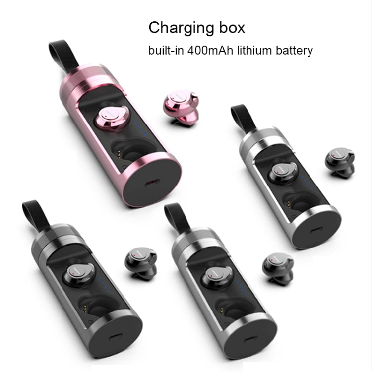 SARDiNE F8 TWS Bluetooth V5.0 Wireless Stereo Earphones with Charging Box(Grey) - HoMEdemic™ 