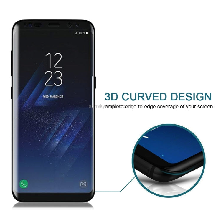For Galaxy S8+ / G9550 0.3mm 9H Surface Hardness 3D Curved Privacy Anti-glare Full Screen Tempered Glass Screen Protector, For Samsung Galaxy S8+ - HoMEdemic™ 