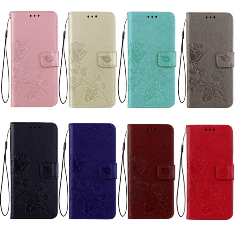 Rose Embossed Horizontal Flip Environmental PU Leather Case with Holder & Card Slots & Wallet for Galaxy S9+
