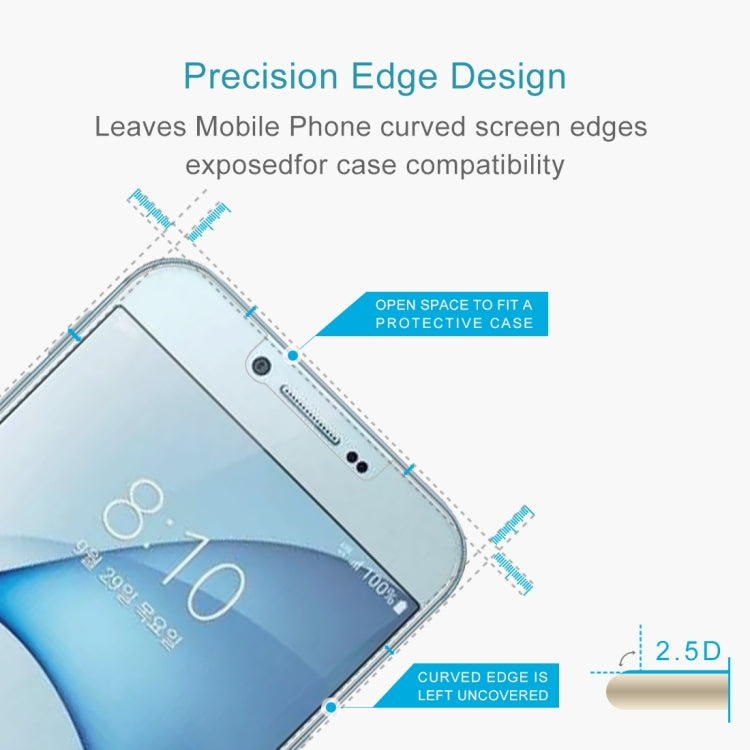 10 PCS 0.26mm 9H 2.5D Tempered Glass Film for Galaxy A8 (2016), For Galaxy A8 (2016)(10 PCS) - HoMEdemic™ 