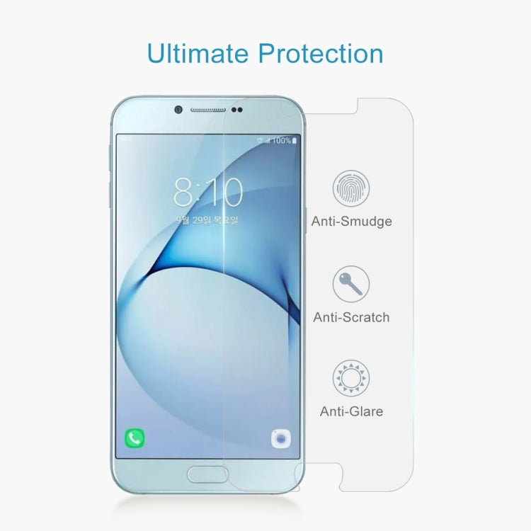 10 PCS 0.26mm 9H 2.5D Tempered Glass Film for Galaxy A8 (2016), For Galaxy A8 (2016)(10 PCS) - HoMEdemic™ 