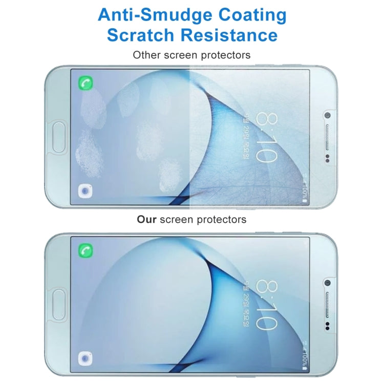 10 PCS 0.26mm 9H 2.5D Tempered Glass Film for Galaxy A8 (2016), For Galaxy A8 (2016)(10 PCS) - HoMEdemic™ 
