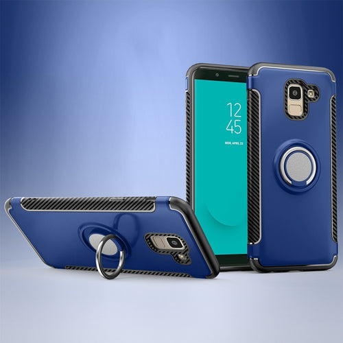 Magnetic 360 Degree Rotation Ring Armor Protective Case for Galaxy J6 (2018) - HoMEdemic™ 