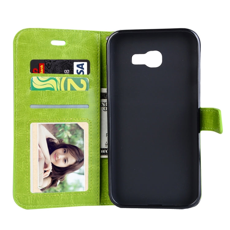 For Galaxy A5 (2017) / A520 Crazy Horse Texture Horizontal Flip PU Leather Case with Holder & Card Slots & Wallet & Photo Frame & Lanyard & Magnetic Buckle, For Galaxy A5 (2017) - HoMEdemic™ 