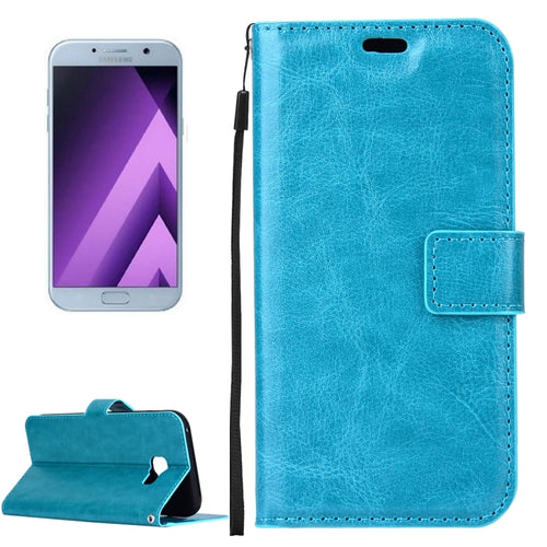 For Galaxy A5 (2017) / A520 Crazy Horse Texture Horizontal Flip PU Leather Case with Holder & Card Slots & Wallet & Photo Frame & Lanyard & Magnetic Buckle - HoMEdemic™ 