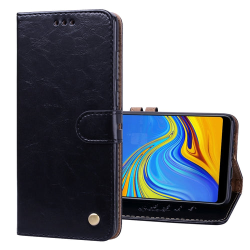 Business Style Oil Wax Texture Horizontal Flip Leather Case for Samsung Galaxy A9 (2018) / A9s, with Holder & Card Slots & Wallet c - HoMEdemic™ 