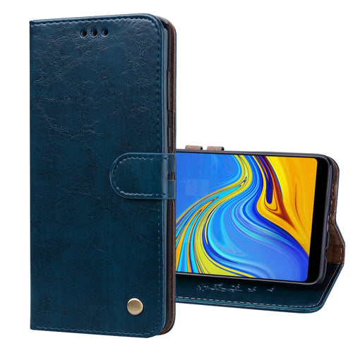 Business Style Oil Wax Texture Horizontal Flip Leather Case for Samsung Galaxy A9 (2018) / A9s, with Holder & Card Slots & Wallet c - HoMEdemic™ 