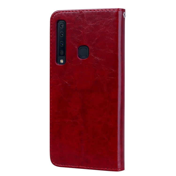 Business Style Oil Wax Texture Horizontal Flip Leather Case for Samsung Galaxy A9 (2018) / A9s, with Holder & Card Slots & Wallet c