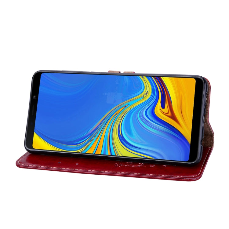 Business Style Oil Wax Texture Horizontal Flip Leather Case for Samsung Galaxy A9 (2018) / A9s, with Holder & Card Slots & Wallet c