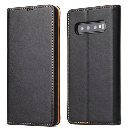 Horizontal Flip PU Leather Case for Galaxy S10, with Holder & Card Slot & Wallet - HoMEdemic™ 